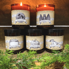 Group of vintage Halloween candles