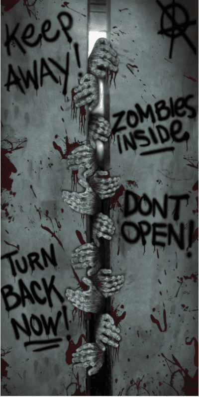 Zombie door cover